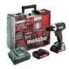 Perceuse-visseuse 18V Metabo BS 18 LT Set + 2 Batteries 2 Ah + Chargeur + Accessoires - 602102600 -Outils Soldes AFD 100111