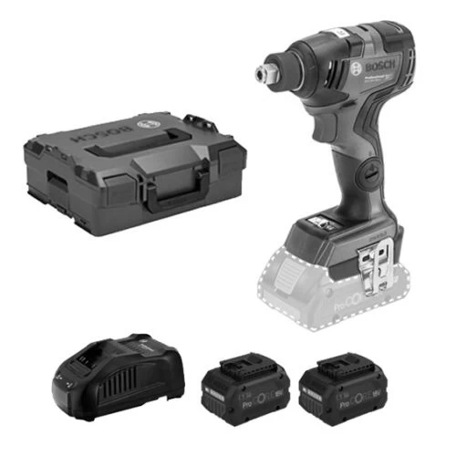 Boulonneuse 18V Bosch GDX 18V-200 C + 2 Batteries Procore 5,5 Ah + Chargeur + L-Boxx 3 Boulonneuse 18V Bosch GDX 18V-200 C + 2 Batteries Procore 5,5 Ah + Chargeur + L-Boxx