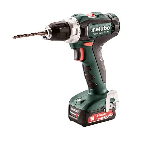Perceuse-visseuse 12V Metabo Powermaxx BS 12 + 2 Batteries 2 Ah + Chargeur + Coffret - 601036870 6 Perceuse-visseuse 12V Metabo Powermaxx BS 12 + 2 Batteries 2 Ah + Chargeur + Coffret - 601036870 – Image 4