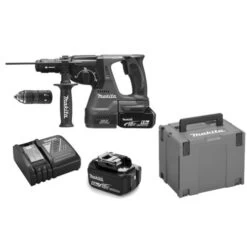 Perforateur-burineur SDS-Plus 18V Makita DHR243RTJ + 2 Batteries 5 Ah + Chargeur + MAKPAC