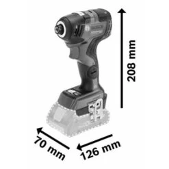 Visseuse à Chocs Sans-fil Bosch GDR 18V-200 C 18 V (sans Batterie Ni Chargeur) + L-Boxx 136 -Outils Soldes AFD 110343