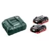 Pack 18V Metabo 2 Batteries LiHD 4 Ah + Chargeur ASC 55 - 685174000 -Outils Soldes AFD 110525