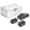 Set énergie Festool SYS3 ENG 18V 2x5,2/TCL6 (2 Batteries 5,2 Ah + Chargeur) + Coffret SYSTAINER 3 -Outils Soldes AFD 116632