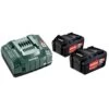 Set De Base 2 Batteries Metabo Li-Power 18 V 5,2 Ah + Chargeur ASC 145 - 685051000 -Outils Soldes AFD 129026