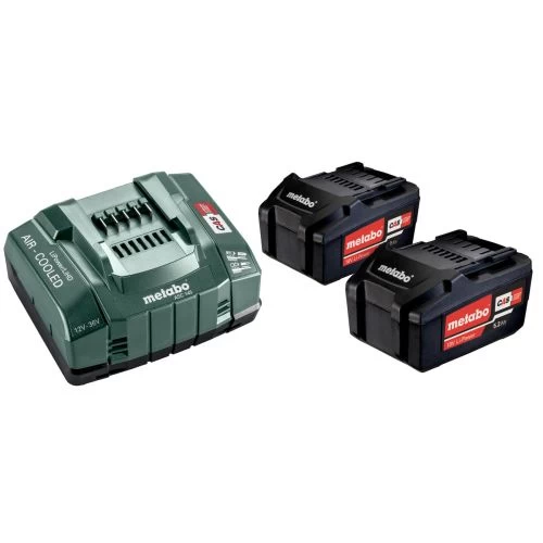 Set De Base 2 Batteries Metabo Li-Power 18 V 5,2 Ah + Chargeur ASC 145 - 685051000 3 Set De Base 2 Batteries Metabo Li-Power 18 V 5,2 Ah + Chargeur ASC 145 - 685051000