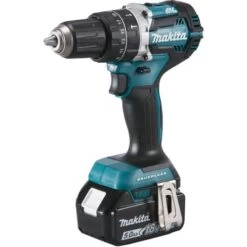 Perceuse Visseuse à Percussion 18V Makita DHP484RTJ + 2 Batteries 5 Ah + Chargeur + Makpac -Outils Soldes AFD 138068