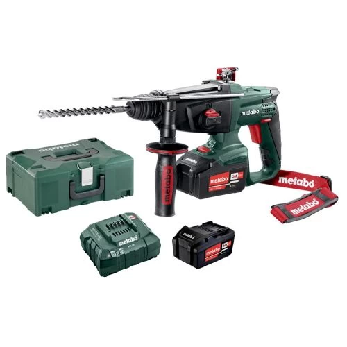 Perforateur SDS+ 18V Metabo KHA 18 LTX + 2 Batteries 4 Ah + Chargeur + MetaBOX - 600210500 3 Perforateur SDS+ 18V Metabo KHA 18 LTX + 2 Batteries 4 Ah + Chargeur + MetaBOX - 600210500