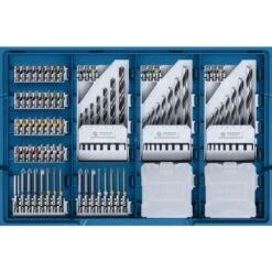 Perceuse-visseuse 18V Bosch GSR 18V-28 + 2 Batteries 4 Ah + Chargeur + Coffret L-CASE + 82 Accessoires - 06019E610C -Outils Soldes AFD 144789