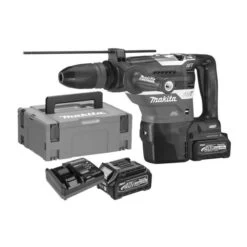 Perforateur-burineur SDS-Max 40V Makita HR005GM202 + 2 Batteries 4 Ah + Chargeur + COFFRET