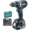 Perceuse-visseuse 18 V Makita Black (machine Complète) 2 Batteries 3 Ah + Coffret Accessoires - DDF482FX1B -Outils Soldes AFD 152796