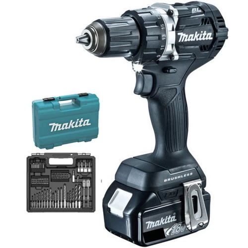 Perceuse-visseuse 18 V Makita Black (machine Complète) 2 Batteries 3 Ah + Coffret Accessoires - DDF482FX1B 3 Perceuse-visseuse 18 V Makita Black (machine Complète) 2 Batteries 3 Ah + Coffret Accessoires - DDF482FX1B