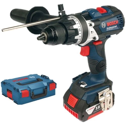 Perceuse-visseuse 18V Bosch GSR 18V-110 C Professional + 2 Batteries 5 Ah + Chargeur + Coffret L-BOXX 3 Perceuse-visseuse 18V Bosch GSR 18V-110 C Professional + 2 Batteries 5 Ah + Chargeur + Coffret L-BOXX