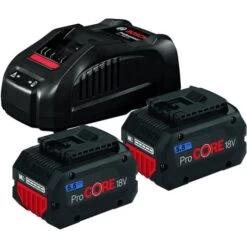 Pack De 2 Batteries 18V Bosch ProCore 5,5 Ah + Chargeur GAL 1880 CV Professional - 1600A0214C
