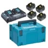 Makita Pack Énergie 18V 4X5Ah Makpac -Outils Soldes AFD 158180