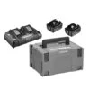 Pack énergie Makita LI-ION (2 Batteries 6 Ah BL1860B + Chargeur DC18RD) 18 V + Coffret MAKPAC -Outils Soldes AFD 158207