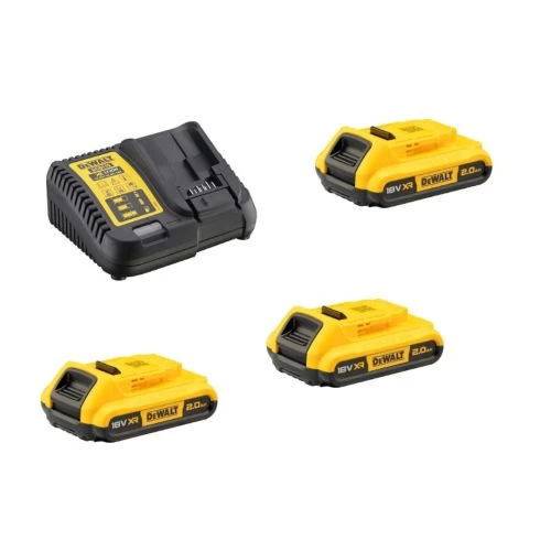 Pack 18V Dewalt 3 Batteries 2Ah + Chargeur En Boite En Carton - DCB115D3-QW 3 Pack 18V Dewalt 3 Batteries 2Ah + Chargeur En Boite En Carton - DCB115D3-QW