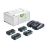 Set énergie 18V Festool SYS 4 X 4 / TCL 6 DUO + Coffret SYSTAINER 3 - 577104 -Outils Soldes AFD 160843