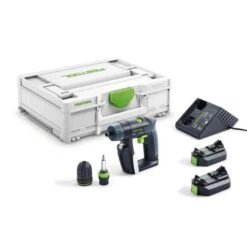 Perceuse-visseuse 10,8V Festool CXS 2,6-PLUS + 2 Batteries 2,6 Ah + Chargeur + Coffret Systainer SYS3 - 576092