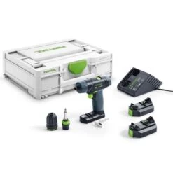Perceuse-visseuse 10,8V Festool TXS 2,6-Plus + 2 Batteries + Chargeur + SYS3 - 576101
