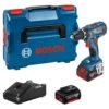 Perceuse-visseuse 18V Bosch GSR 18V-28 + 2 Batteries GBA 4 Ah + L-BOXX - 060186610H 2 Perceuse-visseuse 18V Bosch GSR 18V-28 + 2 Batteries GBA 4 Ah + L-BOXX - 060186610H -Outils Soldes AFD 183309