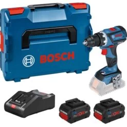 Kit Perceuse-visseuse 18 V Bosch GSR 18V-60 C + 2 Batteries Procore 8 Ah + Chargeur + L-Boxx - 06019G110H