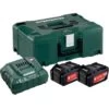 Set De 2 Batteries 18V Metabo Li-Power 4 Ah + Chargeur ASC 55 + Coffret METABOX 145 - 685064000 2 Set De 2 Batteries 18V Metabo Li-Power 4 Ah + Chargeur ASC 55 + Coffret METABOX 145 - 685064000 -Outils Soldes AFD 185465