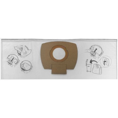 Sac Filtre En Tissu Makita Pour Aspirateur VC2010L / VC2512L - P-72899 3 Sac Filtre En Tissu Makita Pour Aspirateur VC2010L / VC2512L - P-72899