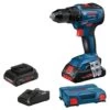 Perceuse-visseuse 18V Bosch GSR 18V-55 + 2 Batteries 4 Ah ProCore + Chargeur + Coffret L-Case - 0615990L4C -Outils Soldes AFD 77460