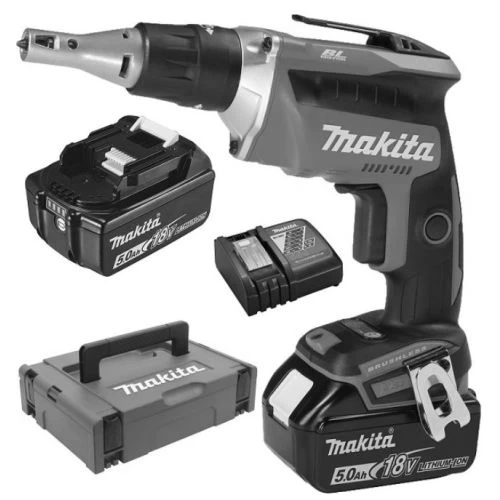 Visseuse Plaque De Plâtre 18V Makita DFS452RTJ + 2 Batteries 5 Ah + Chargeur + Coffret MAKPAC 3 Visseuse Plaque De Plâtre 18V Makita DFS452RTJ + 2 Batteries 5 Ah + Chargeur + Coffret MAKPAC
