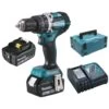 Perceuse Visseuse à Percussion 18V Makita DHP484RTJ + 2 Batteries 5 Ah + Chargeur + Makpac 1 Perceuse Visseuse à Percussion 18V Makita DHP484RTJ + 2 Batteries 5 Ah + Chargeur + Makpac -Outils Soldes AFD 85718