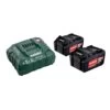 Set De Base 2 Batteries 18V Metabo Li-Power 4 Ah + Chargeur ASC 55 - 685050000 -Outils Soldes AFD 88707